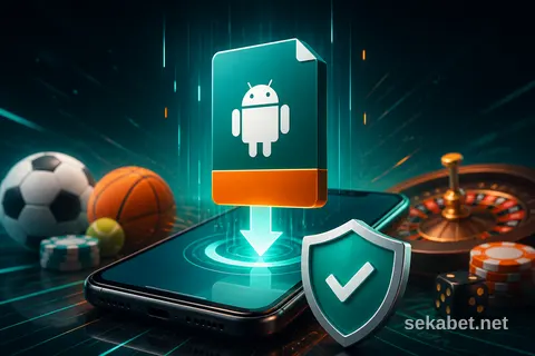 Sekabet APK Mobil Giriş görseli ve güvenli erişim adımları