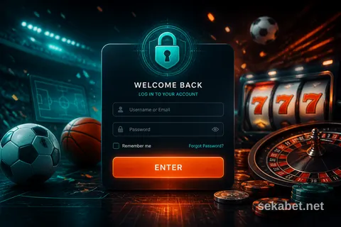 Sekabet Giriş görseli ve güvenli erişim adımları